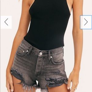 Free People Loving Good Vibrations Cutoffs